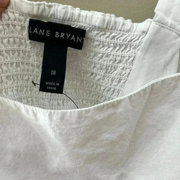 ❤️2/50❤️[18]Lane Bryant  Short Flutter-Sleeve Square-Neck Embroidered Dress - Picture 6 of 11